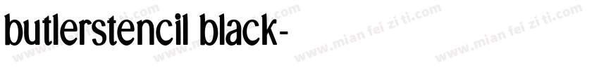 butlerstencil black字体转换